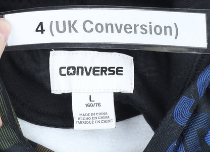 Converse Teens Multicoloured Pullover Hoodie Size 4 Graphic Print