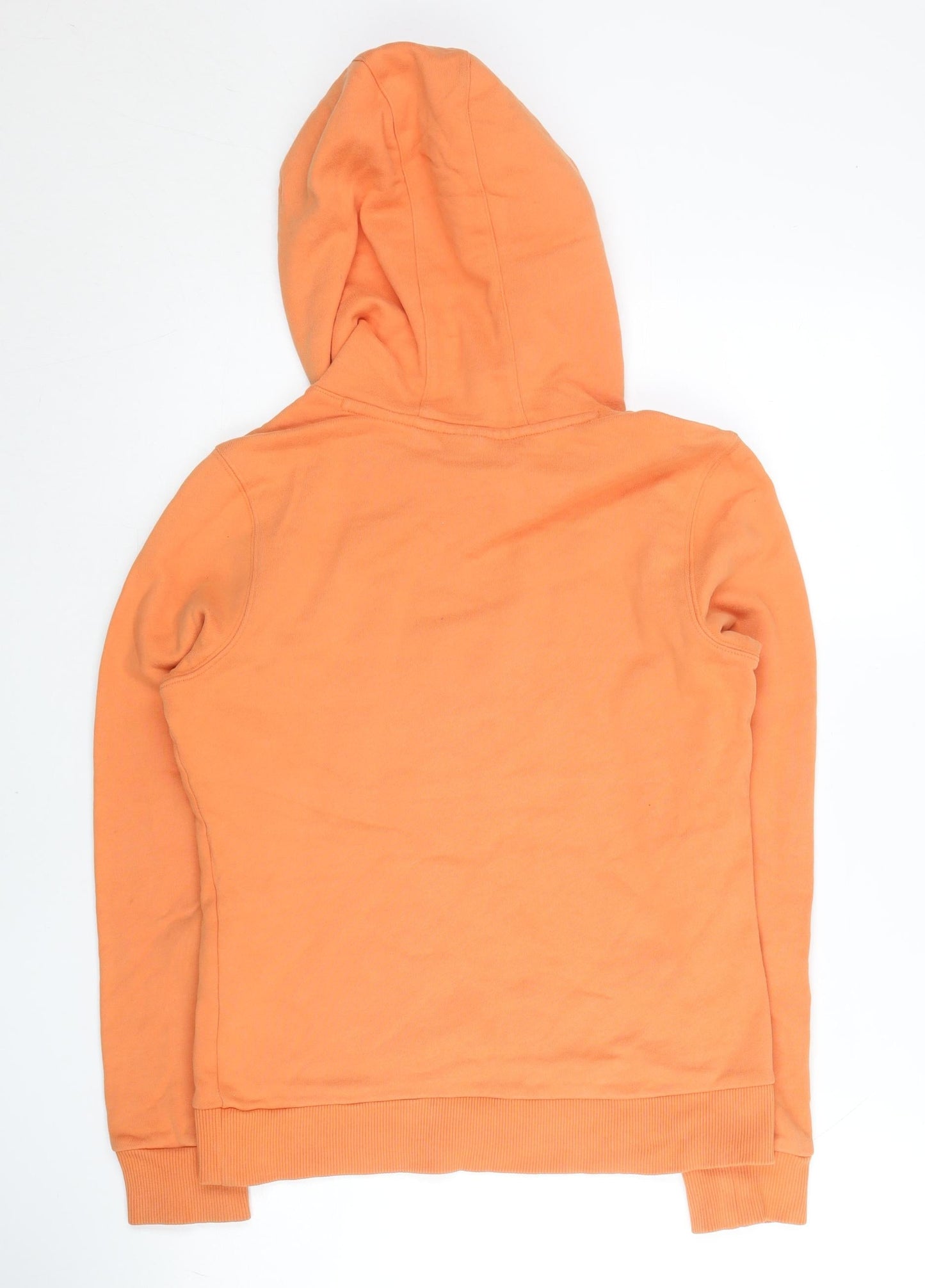 Fila Women’s Orange Pullover Hoodie Size 8 Logo Sportswear