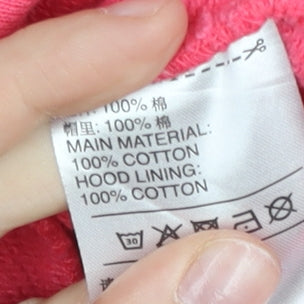 Adidas Women’s Pink Pullover Hoodie Size 14 UK Cotton Logo Sportswear