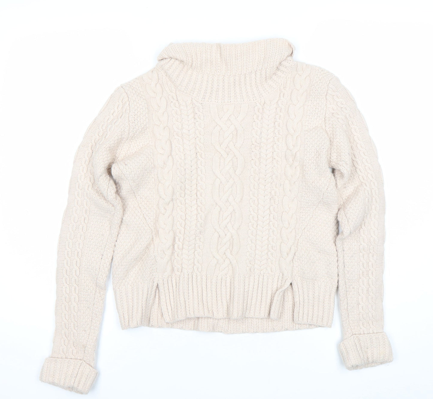 Womens UK Size S French Connection Beige Pullover Jumper