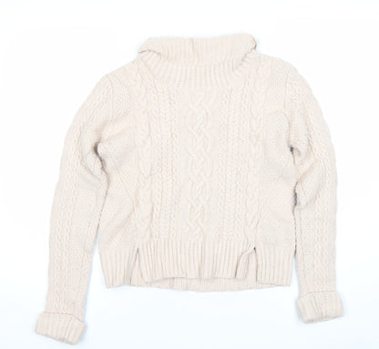 Womens UK Size S French Connection Beige Pullover Jumper