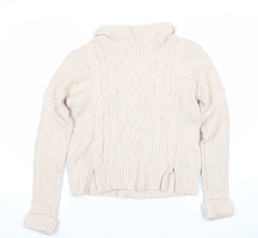 Womens UK Size S French Connection Beige Pullover Jumper