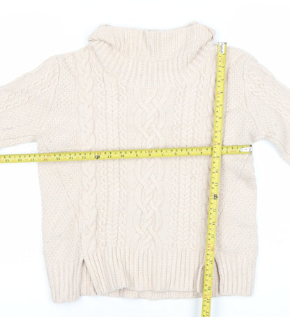 Womens UK Size S French Connection Beige Pullover Jumper