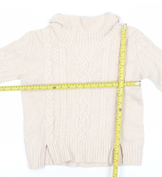 Womens UK Size S French Connection Beige Pullover Jumper
