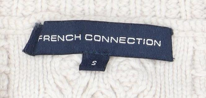 Womens UK Size S French Connection Beige Pullover Jumper