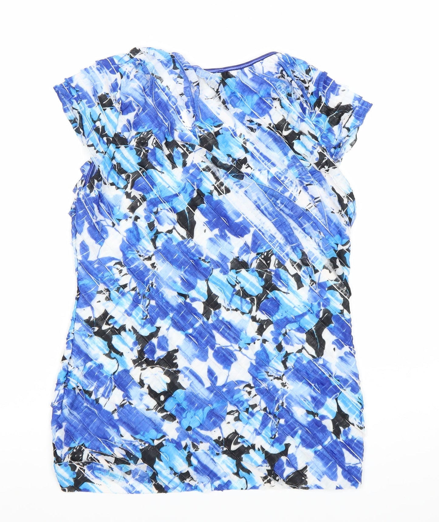 Womens UK Size 12 Roman Originals Blue Basic T-Shirt