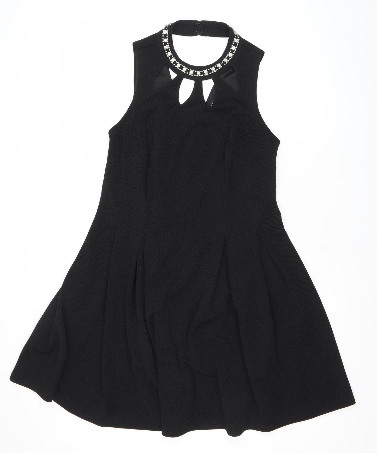 Forever 21 Women’s Black Plus Size 16 Fit & Flare Sleeveless Party Dress