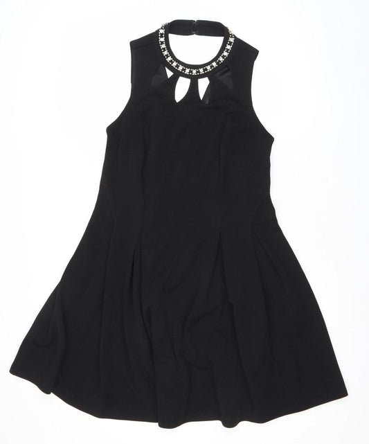 Forever 21 Women’s Black Plus Size 16 Fit & Flare Sleeveless Party Dress