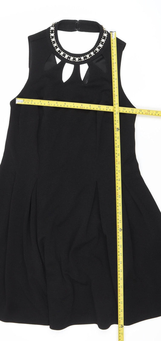 Forever 21 Women’s Black Plus Size 16 Fit & Flare Sleeveless Party Dress