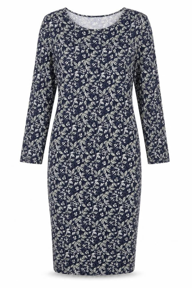 French Connection Women’s Blue Floral Bodycon Dress Size 14