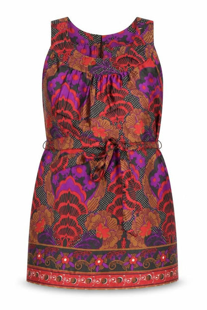 Womens UK Size M Wallis Multicoloured Tunic Blouse