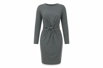 Hush Womens Green Bodycon Tie Waist Knee Length Dress Size S