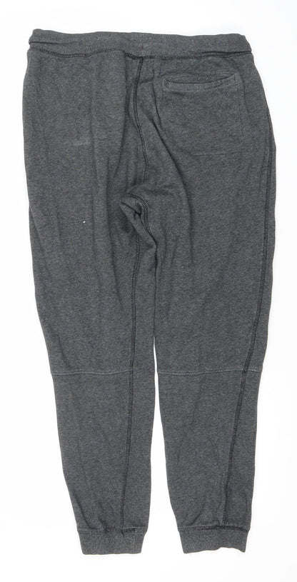 H&M Men’s Grey Jogger Sweatpants M Regular Fit Cotton Blend