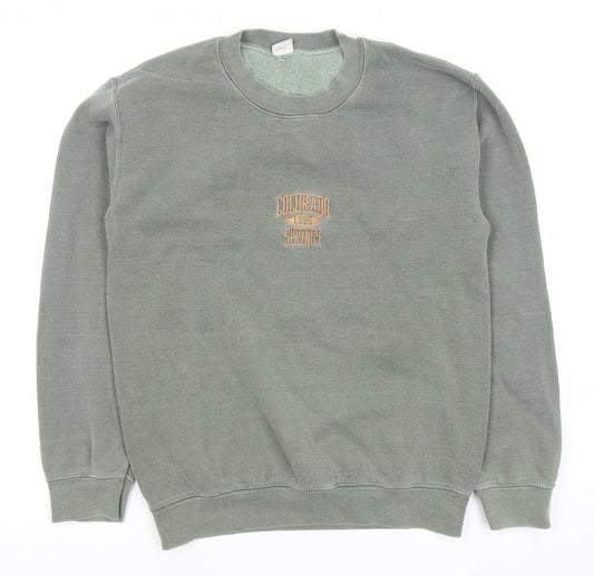 Urban Outfitters Vintage Mens XL Green Pullover Sweatshirt Colorado Springs 1995 Logo