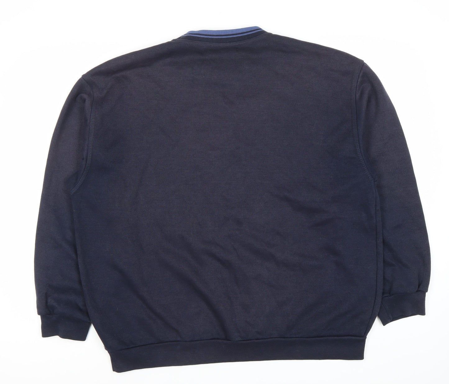 Trademark Men’s Blue XL Pullover Sweatshirt Embroidered Logo