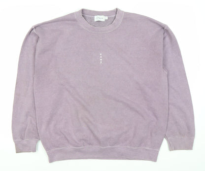 Topman Men’s Purple Pullover Sweatshirt Small Rome Logo
