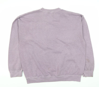 Topman Men’s Purple Pullover Sweatshirt Small Rome Logo