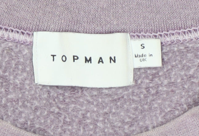 Topman Men’s Purple Pullover Sweatshirt Small Rome Logo