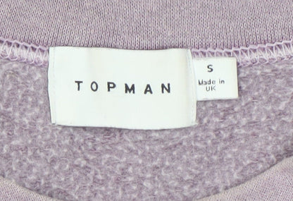 Topman Men’s Purple Pullover Sweatshirt Small Rome Logo