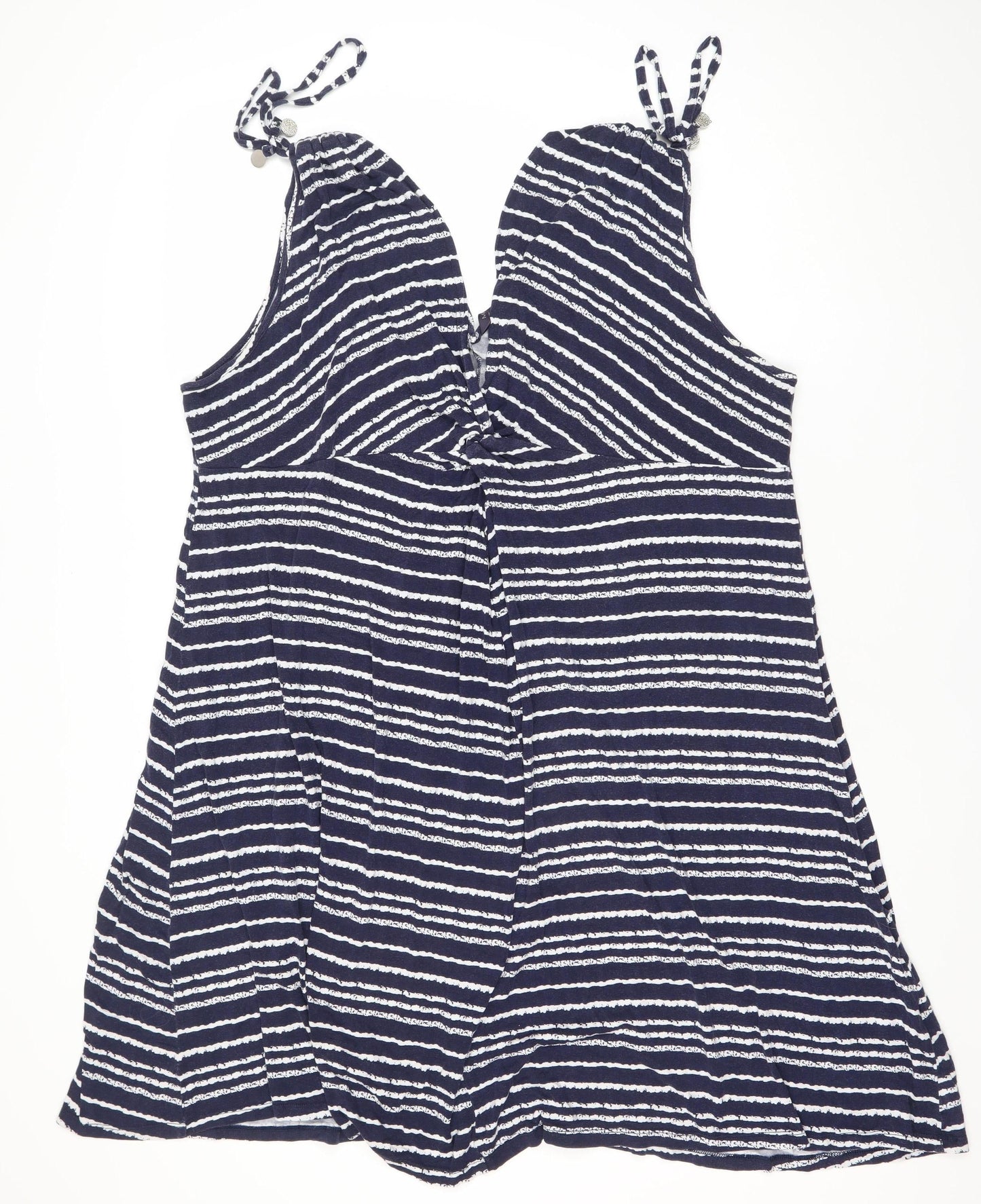 Marks and Spencer Women’s Blue Stripe Midi Shift Dress Size 22