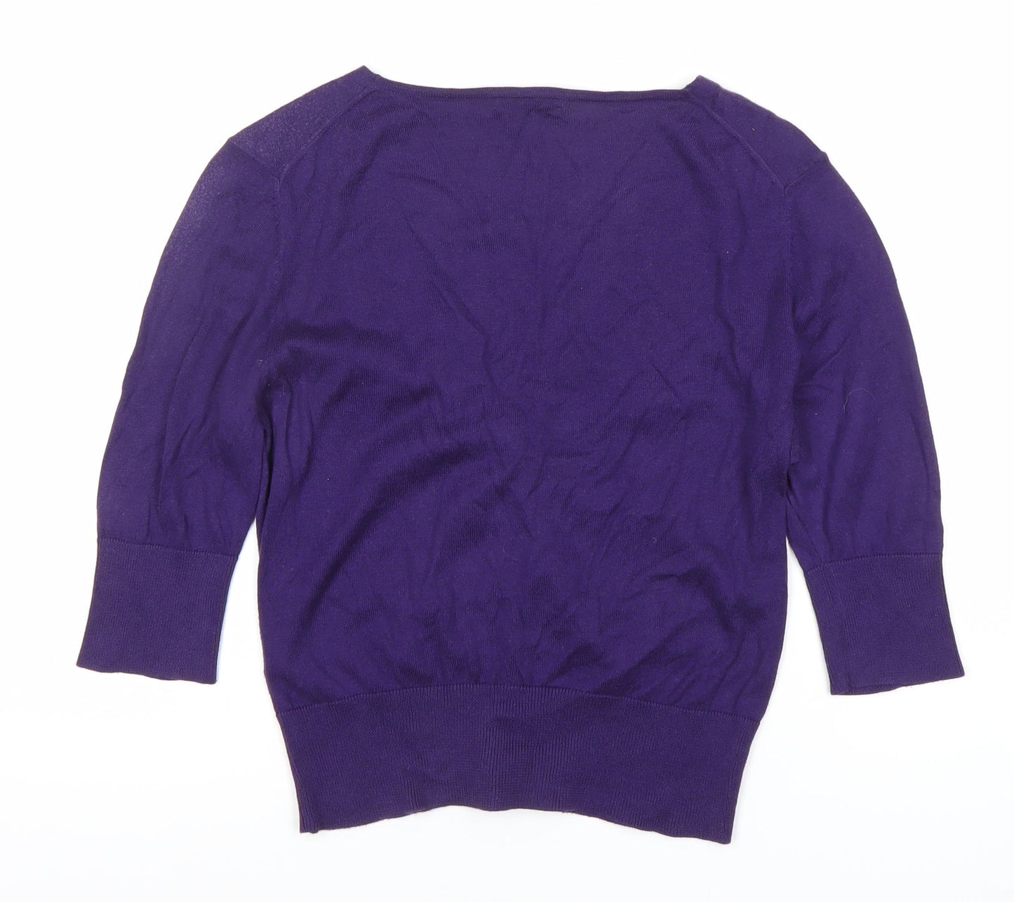 Womens UK Size 12 Hobbs Purple Cardigan Jumper