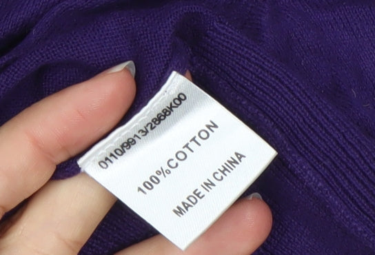 Womens UK Size 12 Hobbs Purple Cardigan Jumper