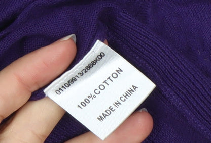 Womens UK Size 12 Hobbs Purple Cardigan Jumper