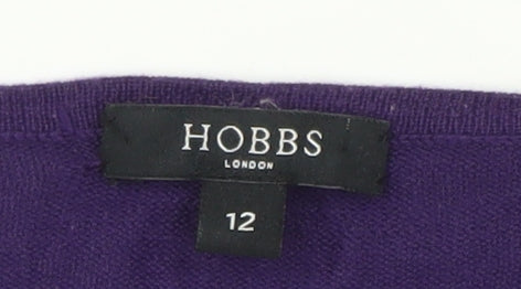 Womens UK Size 12 Hobbs Purple Cardigan Jumper