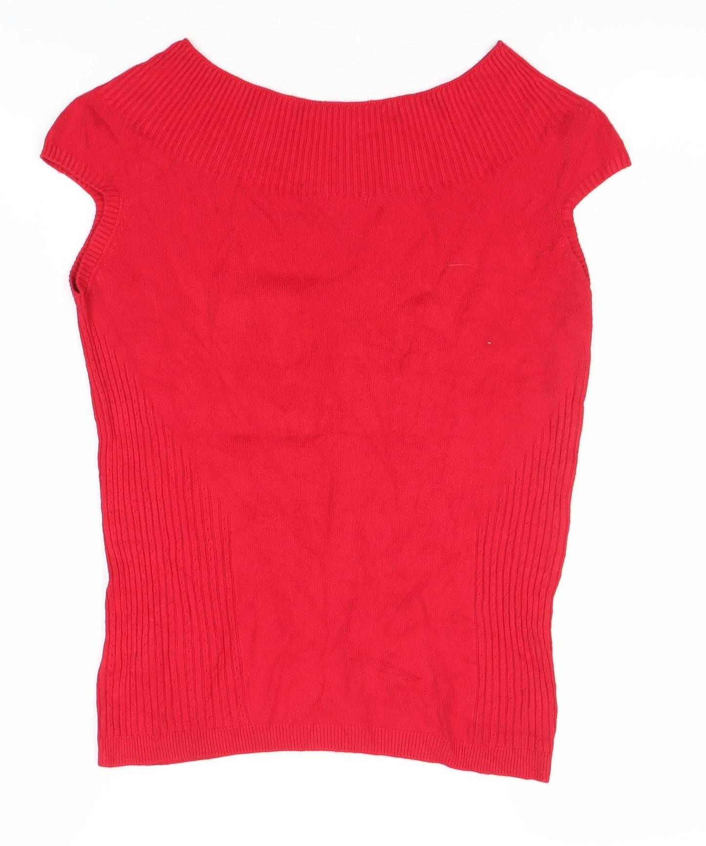Womens UK Size 14 Marks and Spencer Red Basic Blouse