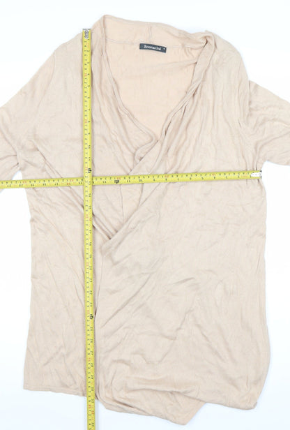 Womens UK Size S Bonmarché Beige Cardigan Jumper