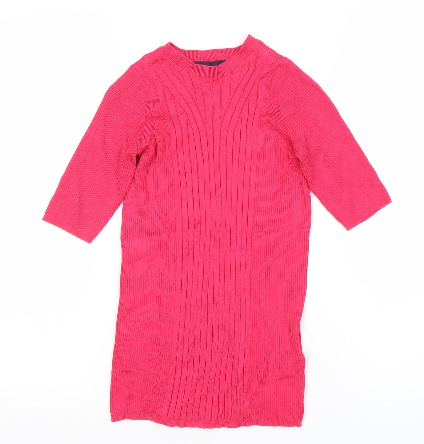 Womens UK Size S Marks and Spencer Pink Tunic Blouse
