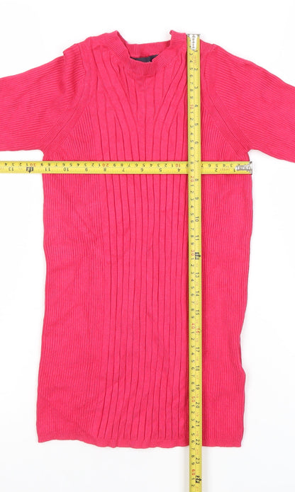 Womens UK Size S Marks and Spencer Pink Tunic Blouse