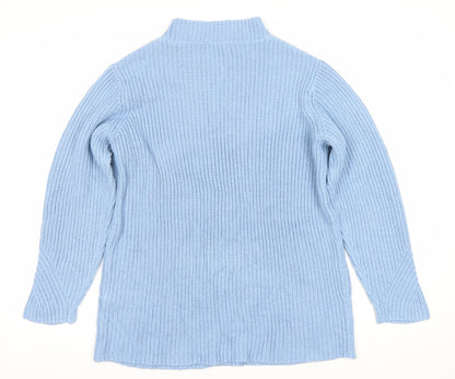 Womens UK Size M Damart Blue Pullover Jumper