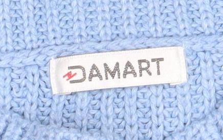 Womens UK Size M Damart Blue Pullover Jumper