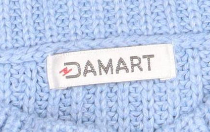 Womens UK Size M Damart Blue Pullover Jumper