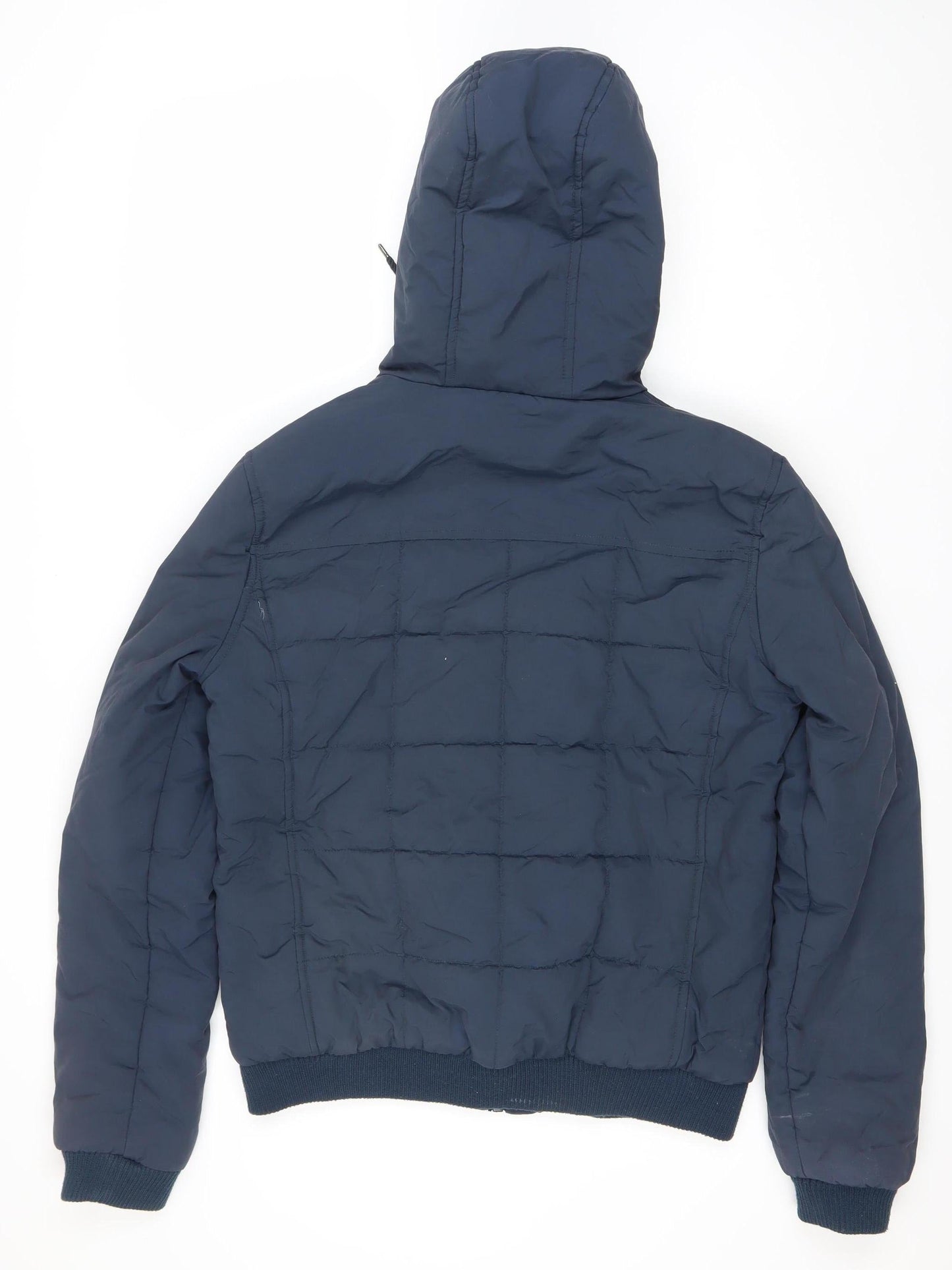 Mens UK Size M ASOS Blue Full Zip Hoodie