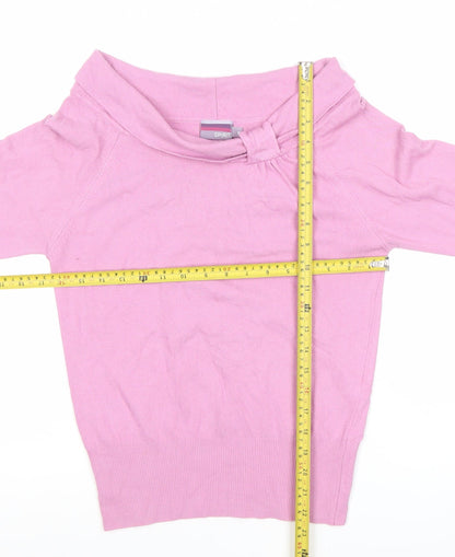 Womens UK Size 14 Spirit Pink Basic Blouse
