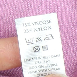 Womens UK Size 14 Spirit Pink Basic Blouse