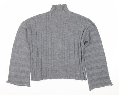 Womens UK Size 8 Missguided Grey Pullover Jumper