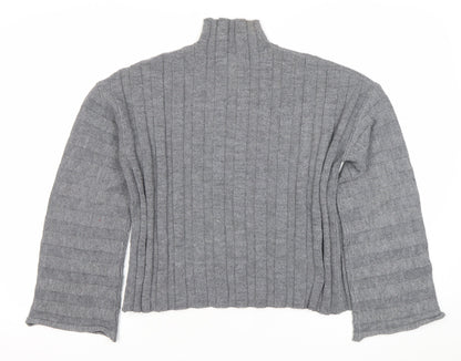 Womens UK Size 8 Missguided Grey Pullover Jumper