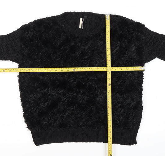 Womens UK Size 8 Topshop Black Pullover Jumper