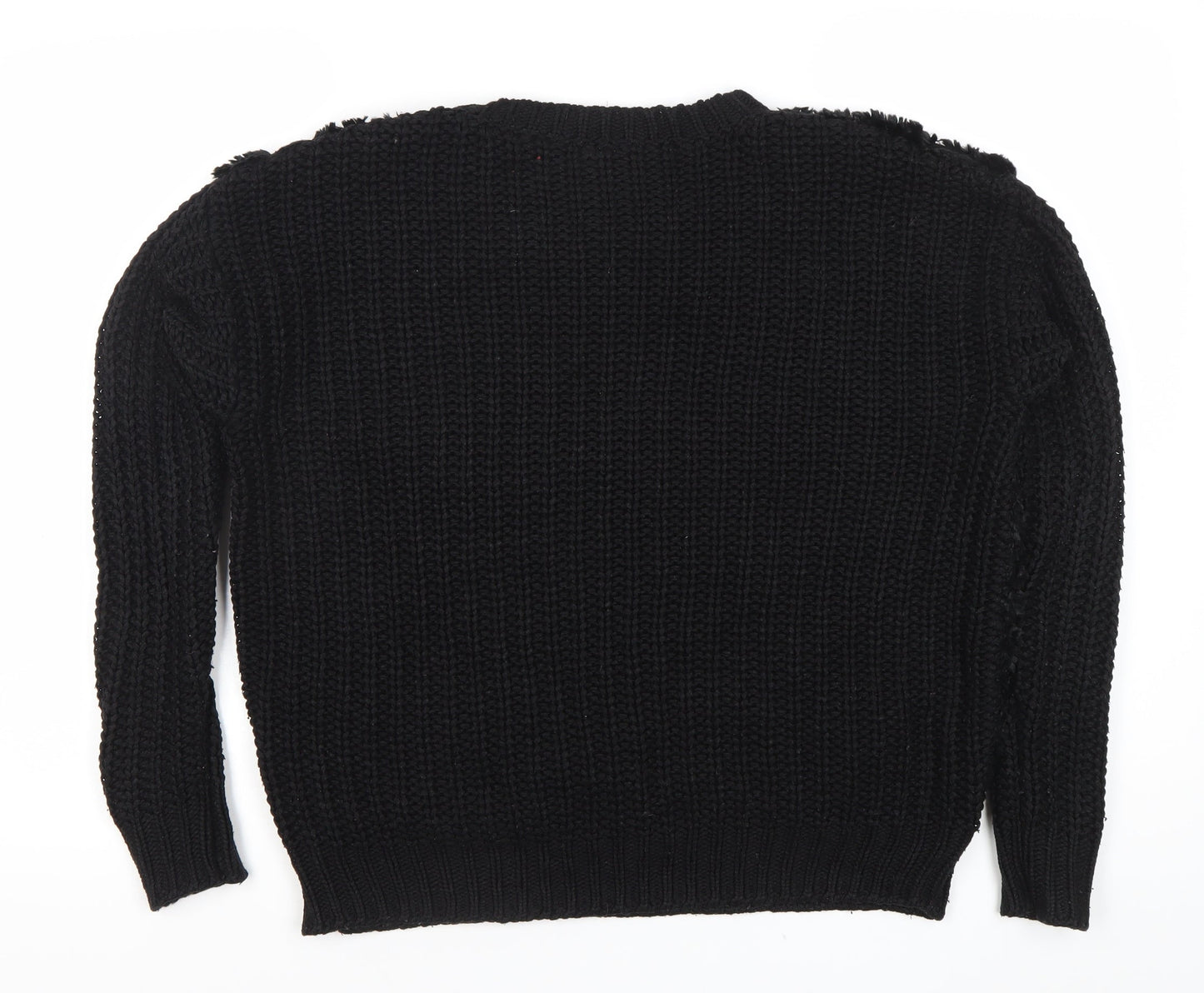Womens UK Size 8 Topshop Black Pullover Jumper