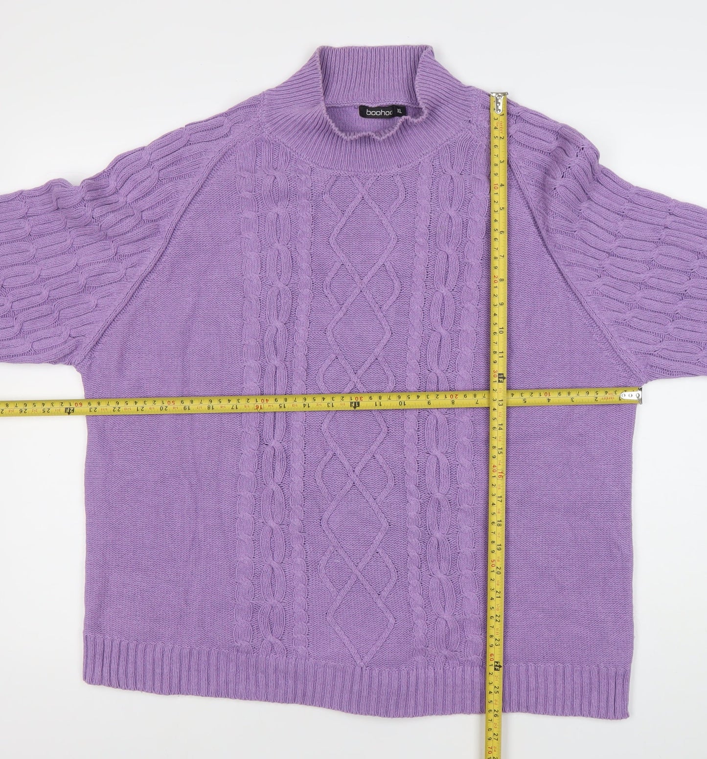 Womens UK Size XL Boohoo Purple Pullover Jumper