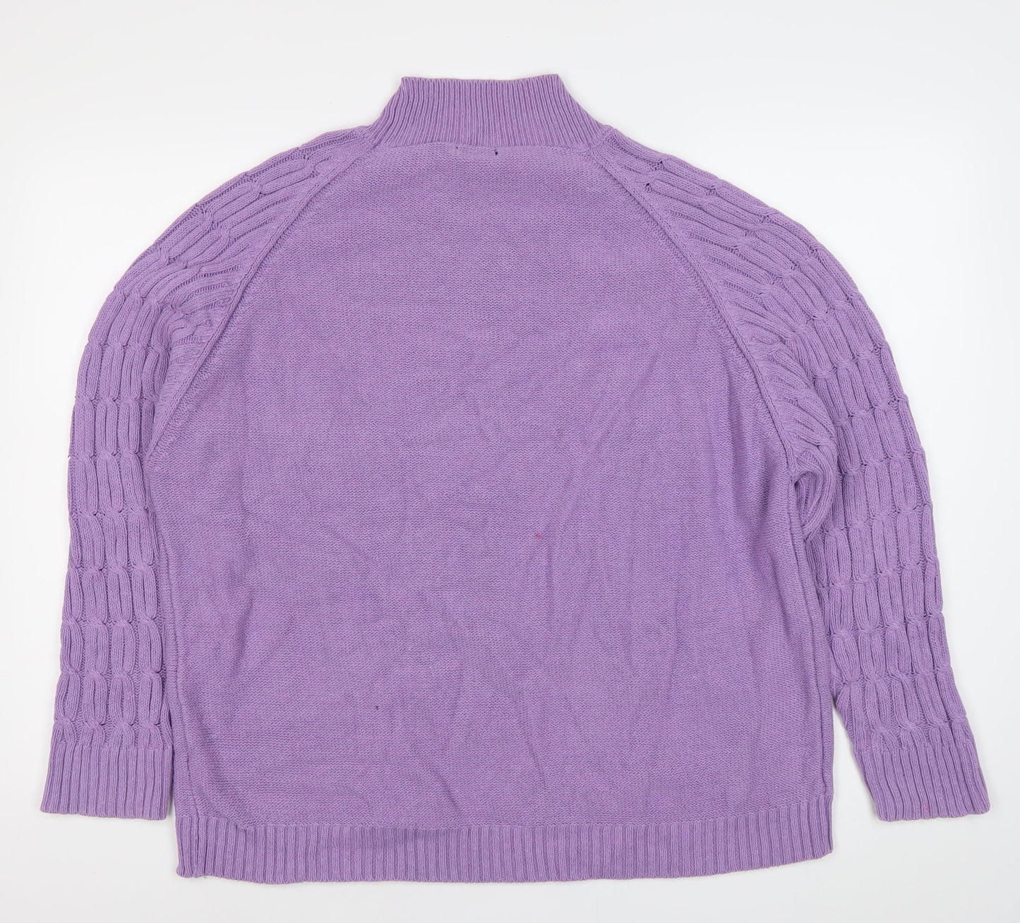 Womens UK Size XL Boohoo Purple Pullover Jumper