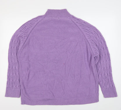 Womens UK Size XL Boohoo Purple Pullover Jumper