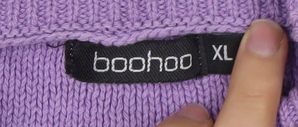 Womens UK Size XL Boohoo Purple Pullover Jumper
