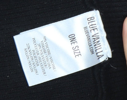Womens UK Size One Size Blue Vanilla Black Tunic Jumper