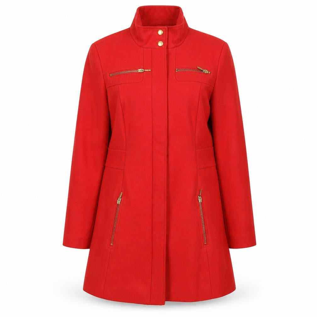 Womens UK Size 14 George Red Military Jacket