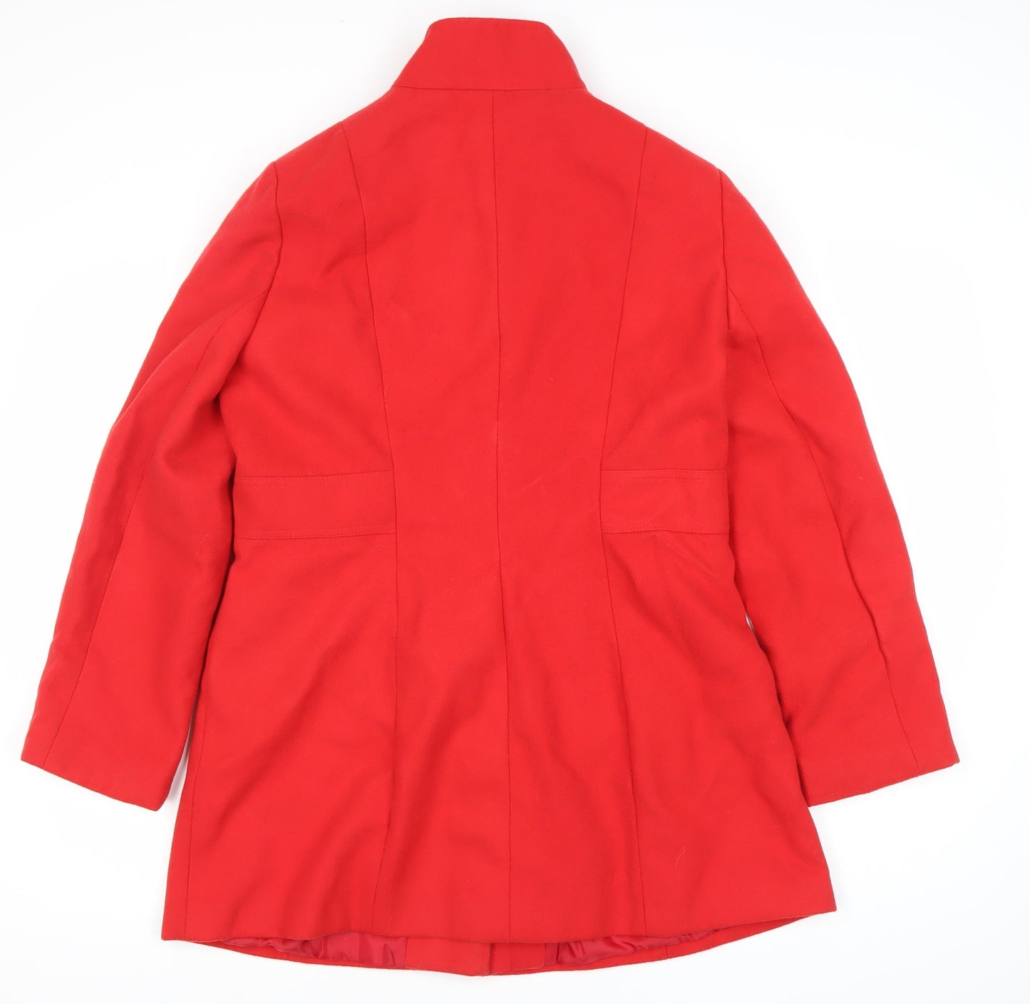 George Women’s Red Military Style Mid-Length Coat Size 14