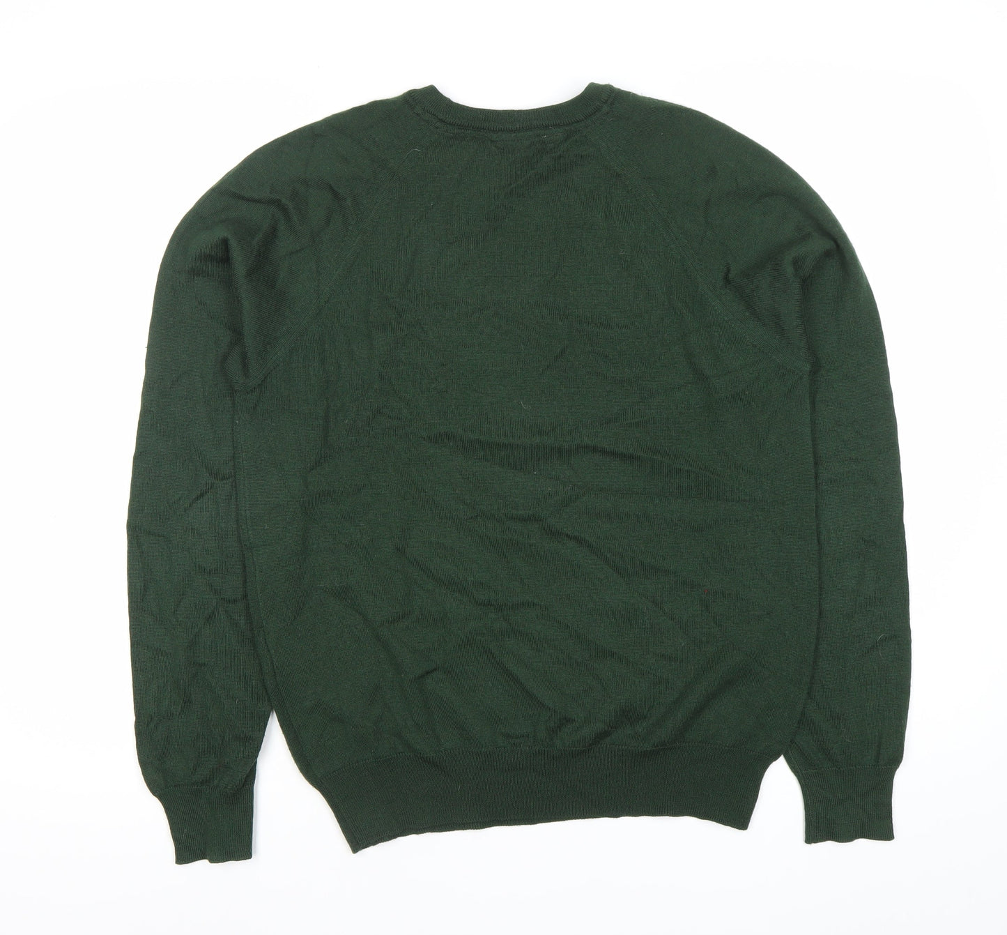 Won Hundred Mens Green Wool Blend Crew Neck Jumper Pullover S